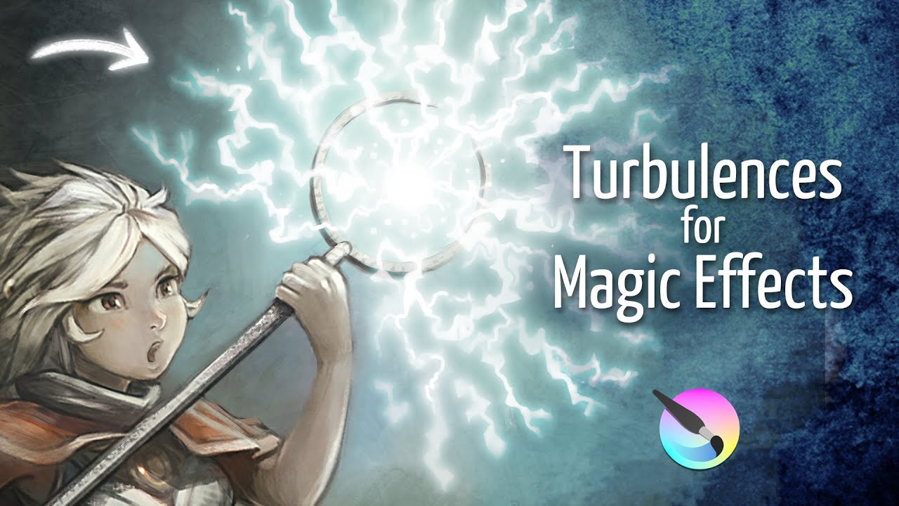 How to add turbulence for Magic Effects, (Krita tutorial)