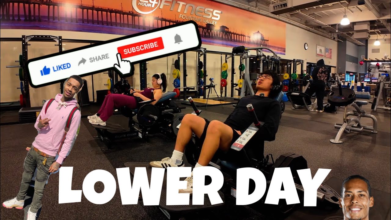 LOWER SESH OF DOOM! DIFFERENT GYM TODAY? | (yvngprada on all plats new music soon)