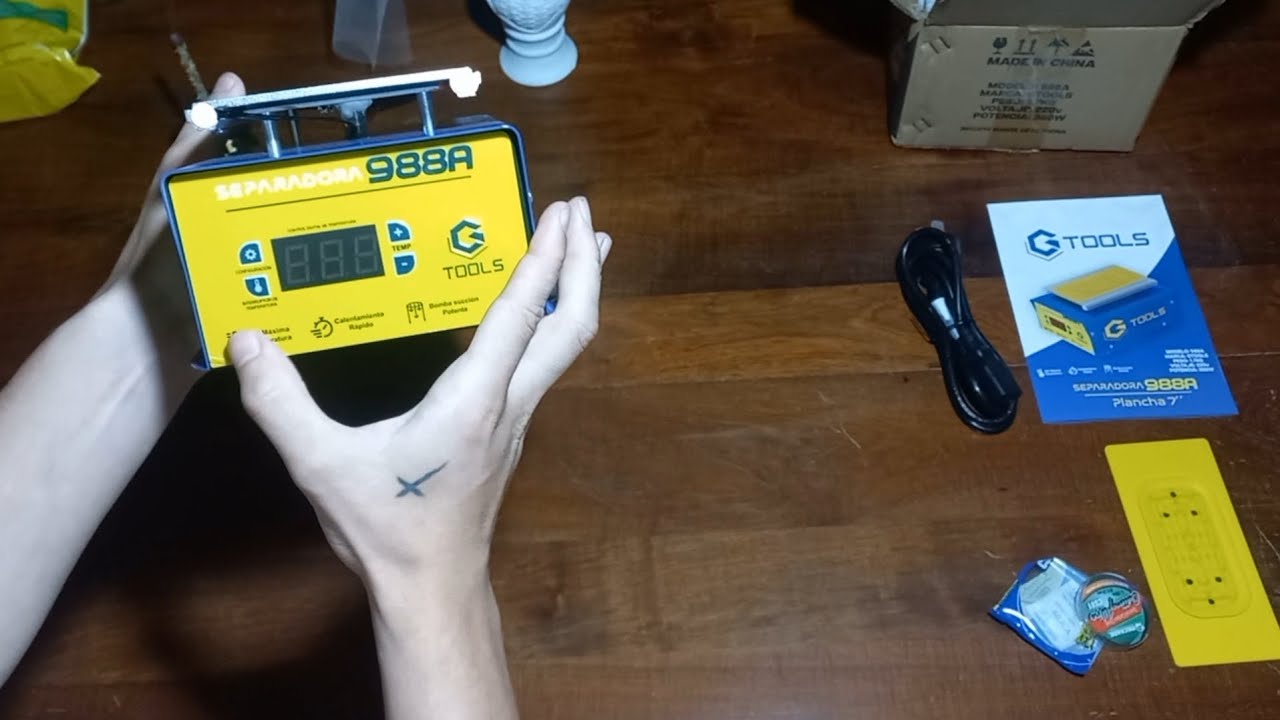 UNBOXING de la separadora de glass G-Tools 988A! incre&iacute;ble calidad!