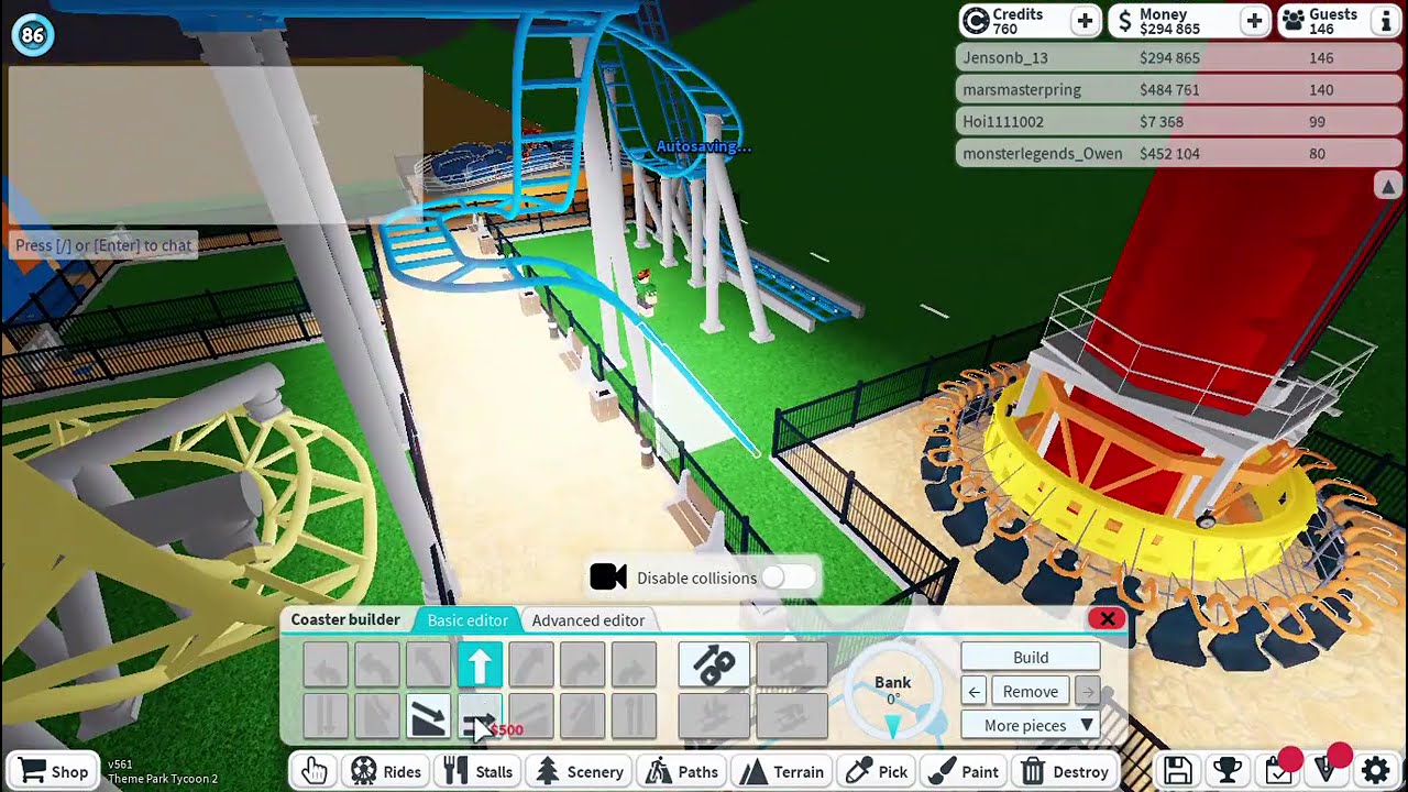 [Roblox: Theme Park Tycoon 2] SPEED BUILD Ep. 22 - NEW RIDES, REMOVAL OF WOODEN COASTER