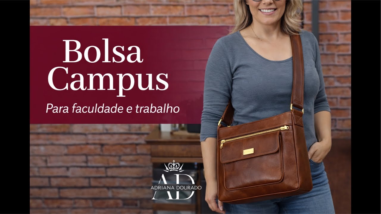 Aula Bolsa Campus em Couro – Aprenda a Fazer do Zero