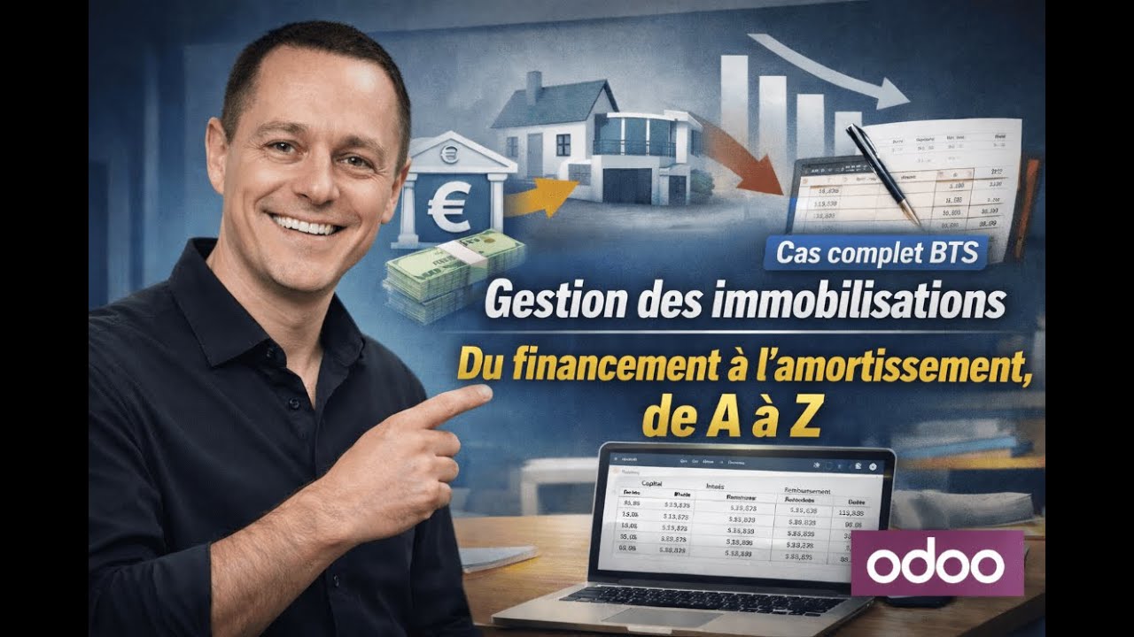 Amortissement et remboursement d'emprunt (cas complet) | Odoo comptabilité BTS CG  | BTS GPME