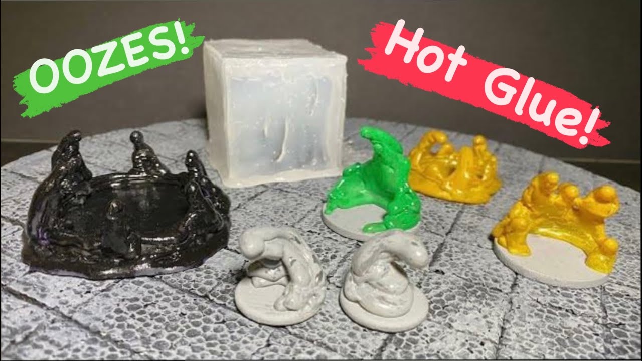 Hot Glue makes great Homemade Oozes for D&D and other tabletop games!