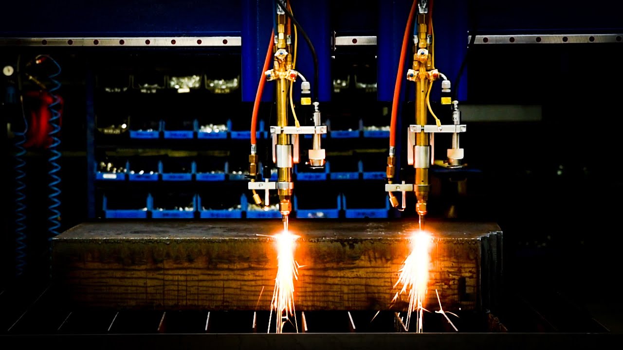 160mm cięcie CNC stali czarnej - palnik tlenowy - ECKERT