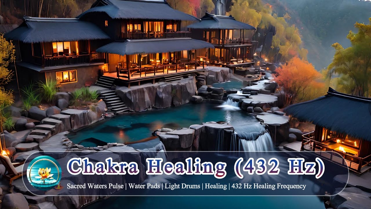 432 Hz Healing Frequency | Sacred Waters Pulse | Water Pads Light Drums | Healing | Pure Relaxation