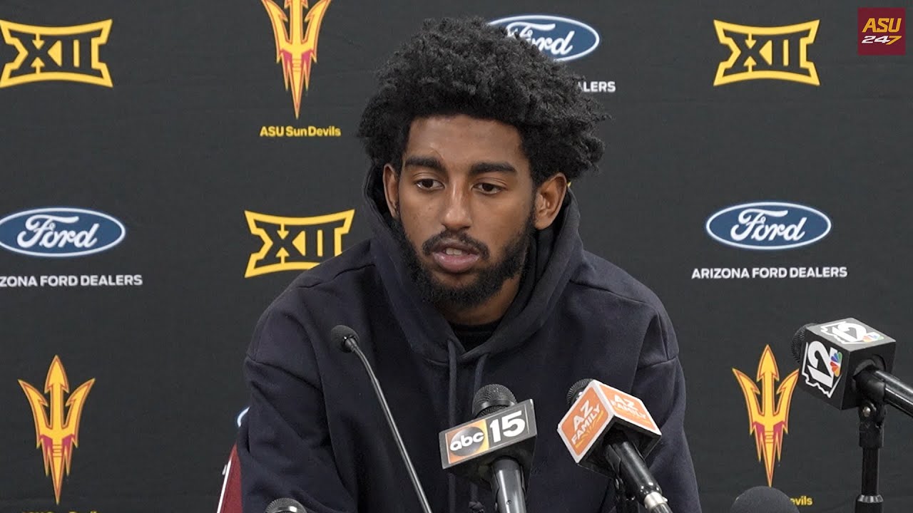Moe Odum following ASU's 87-74 loss to No. 1 Arizona (1/31/26)