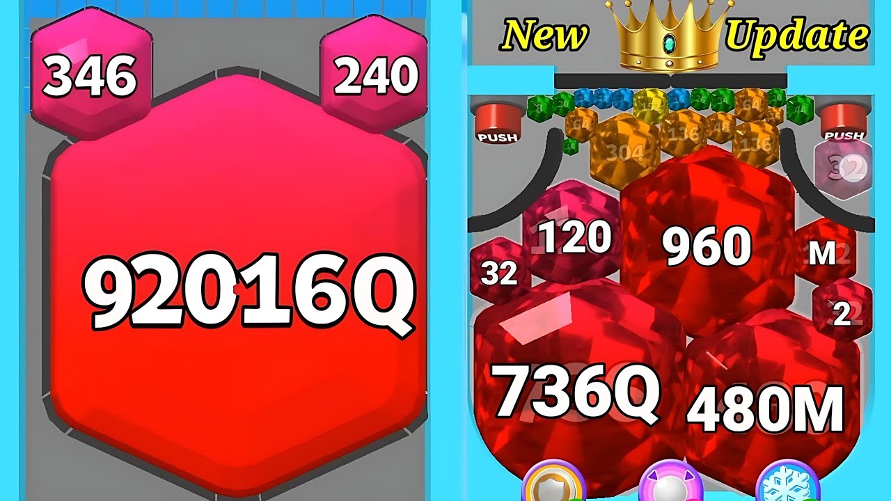 😂 PUFF UP Puzzle (1Qa: 100,000,000,000,000,000) Blob Merge 3d 🆚 Save The Girl 2048 Gameplay part #71