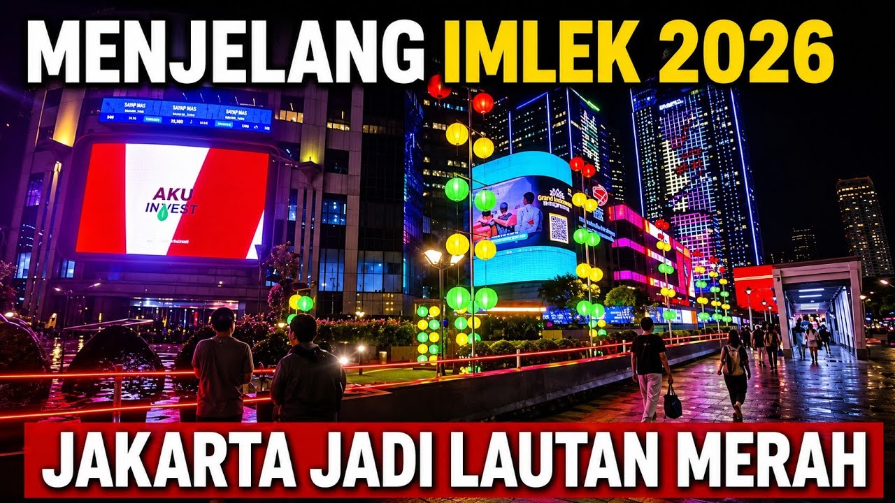 PERSIAPAN IMLEK 2026 JAKARTA BERUBAH MENJADI LAUTAN MERAH 