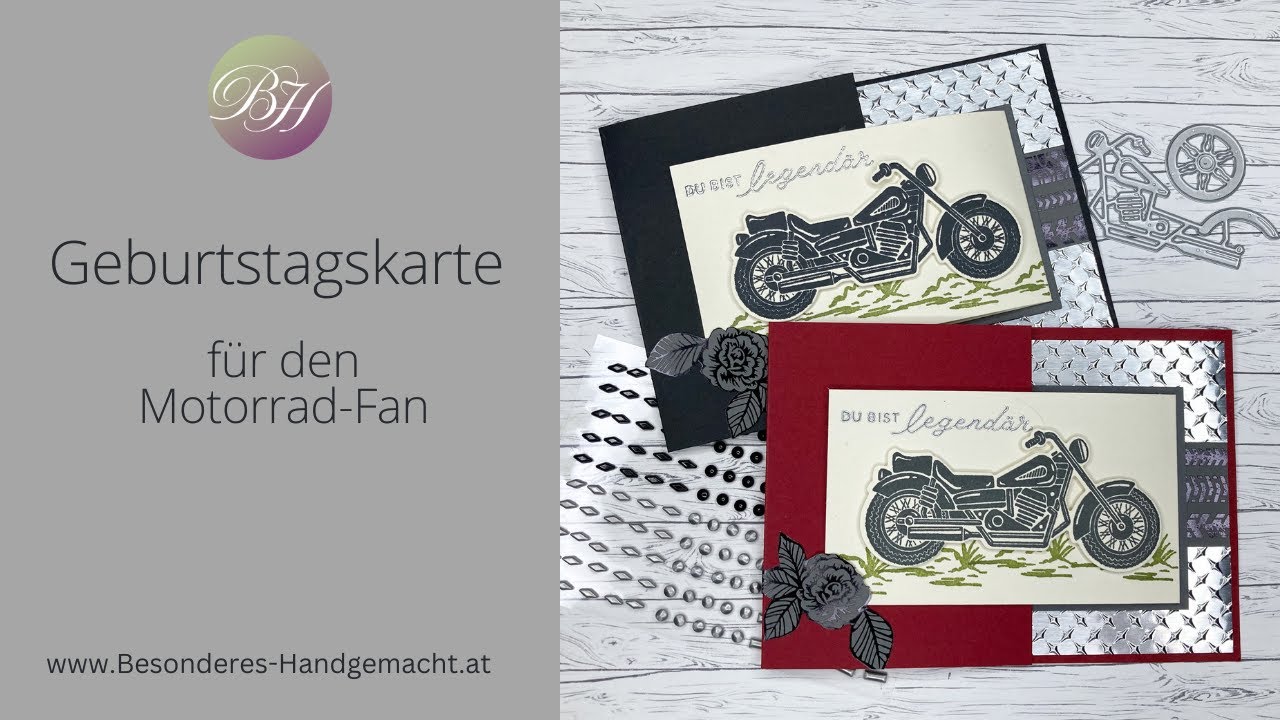 Geburtstagskarte für den Motorrad-Fan / Minikatalog / Produktreihe Für Motorrad-Fans / Stampin' Up!