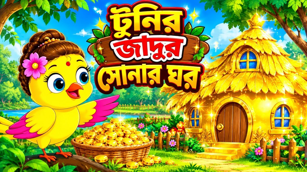 টুনির জাদুই সোনার ঘর Tuntuni Cartoon Bangla | Ishani Birds Bangla | Thankurmar Jhuli | Tuntuni Pakhi
