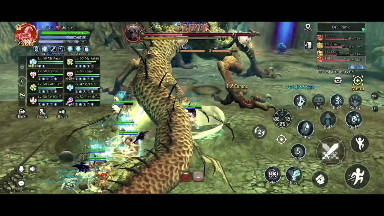 Sea Dragon Nest ( Hard Core ) Skipped Cannon Phase | Barbarian Gameplay 