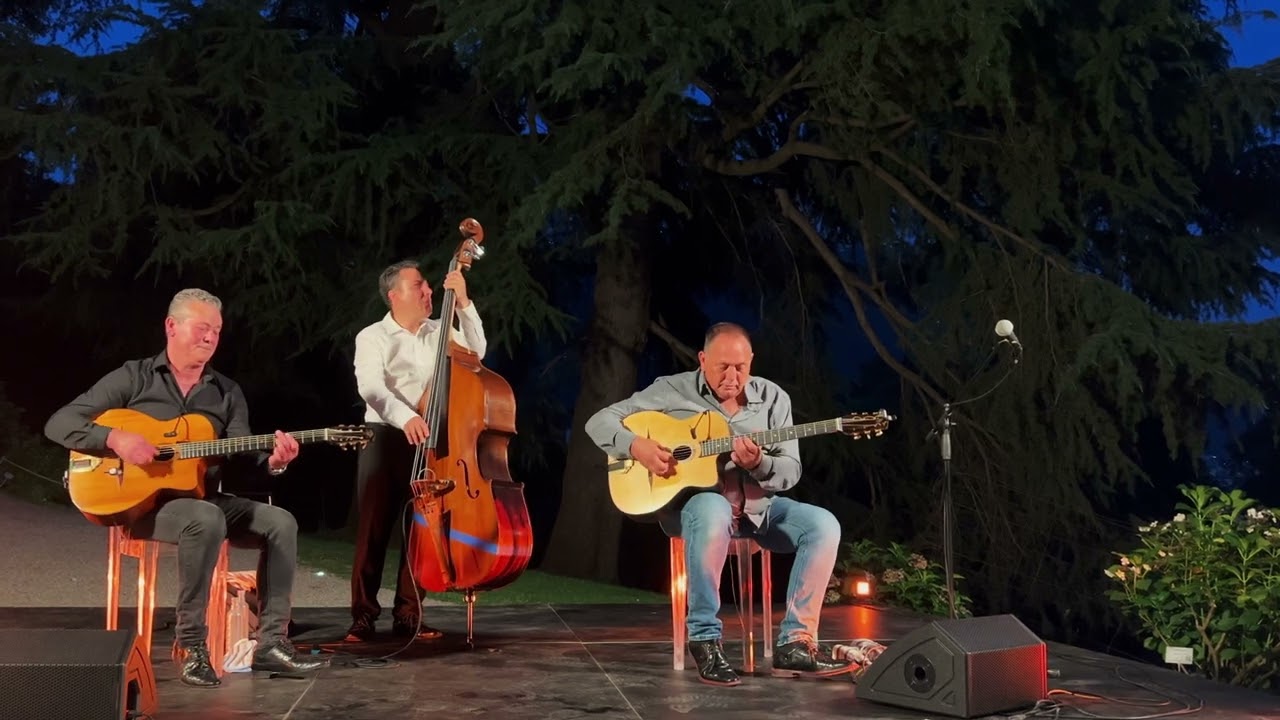 The Rosenberg Trio Nuages Hungaria (long version)  Live Como Italy July 2024 #gypsyjazz #jazz
