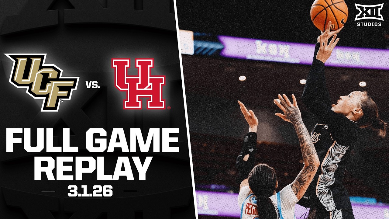 UCF vs. Houston Full Game Replay (3.1.26) | 2025-26 Big 12 Women's Basketball