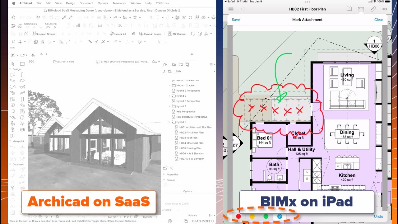 BIMcloud SaaS to BIMx - On-line Markups
