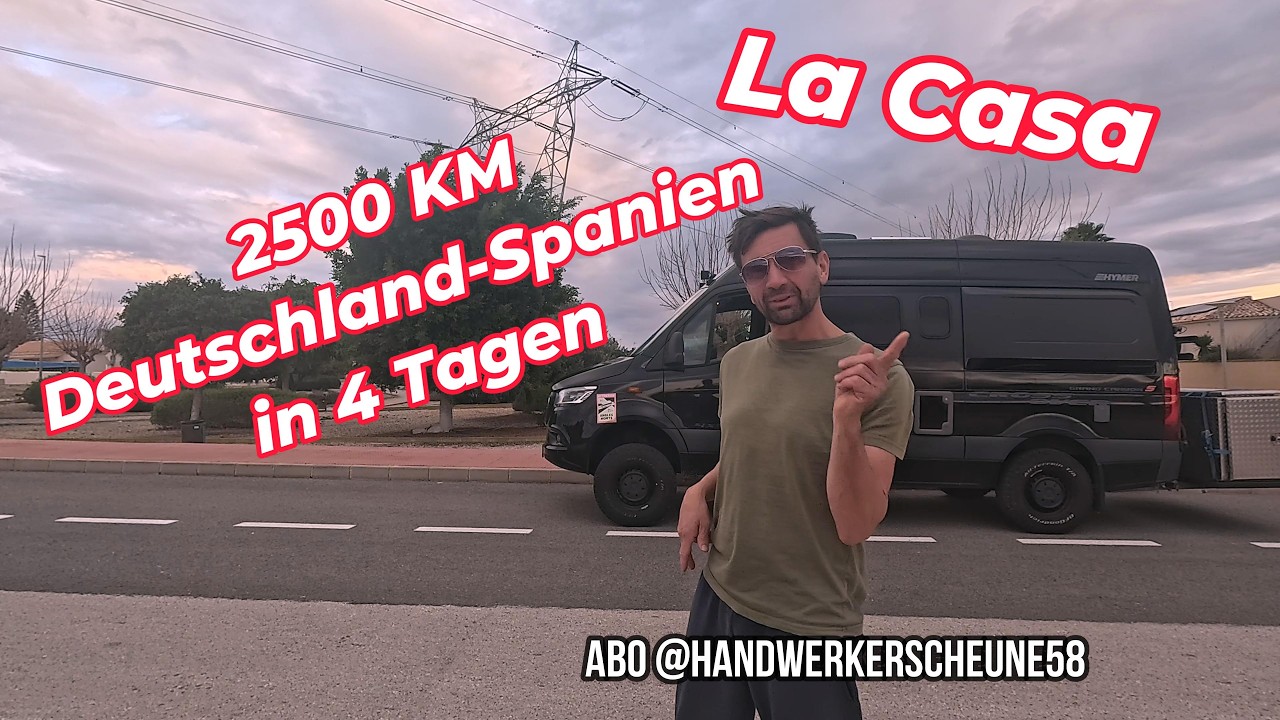🧱 La Casa - Deutschland - Spanien - 2500 km mit dem Camper zur Baustelle in 4 Tagen 😁 #europa