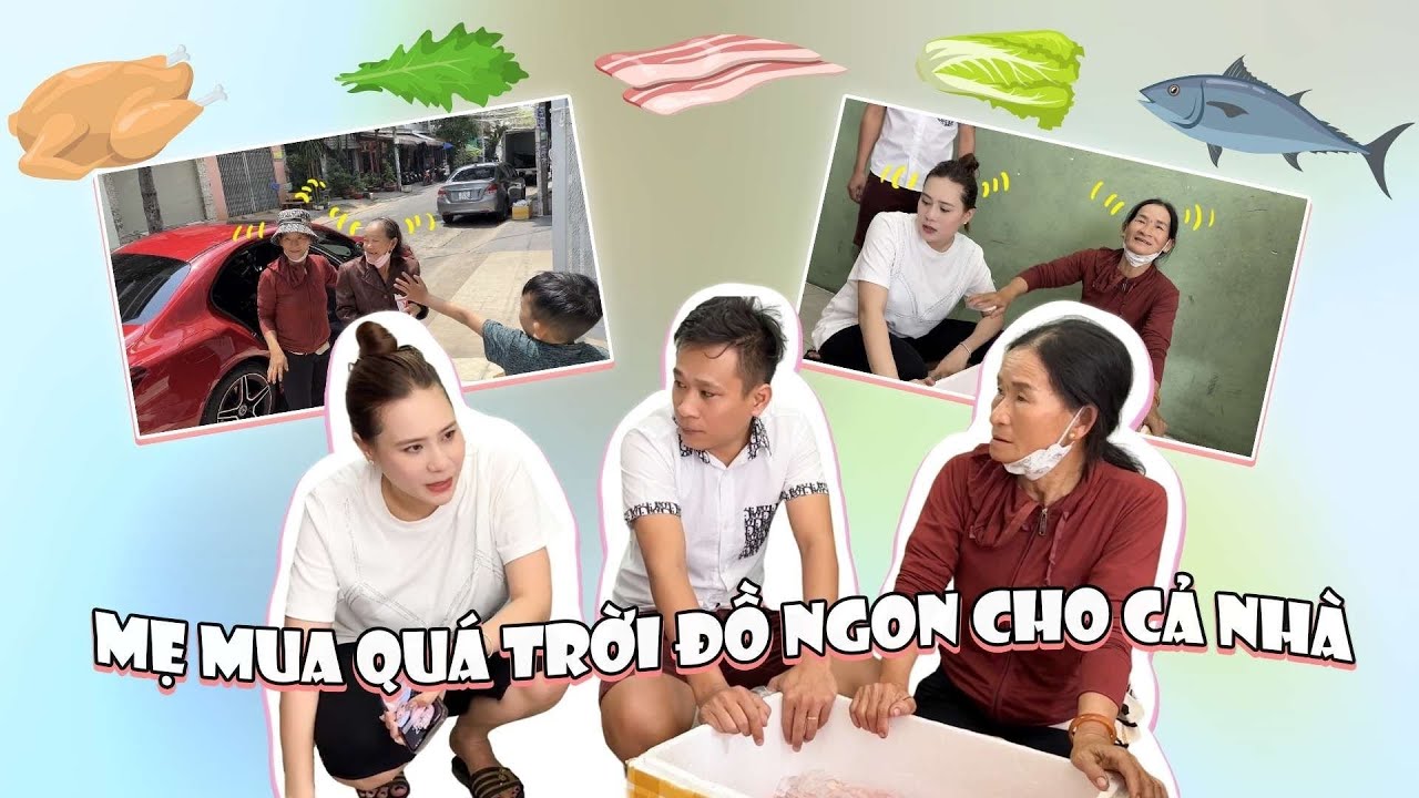 Mẹ Tính và Bà 4 vô tới Sài Gòn, Mẹ mua quá trời đồ ngon cho cả nhà ăn, chuyến bay thành công tốt đẹp