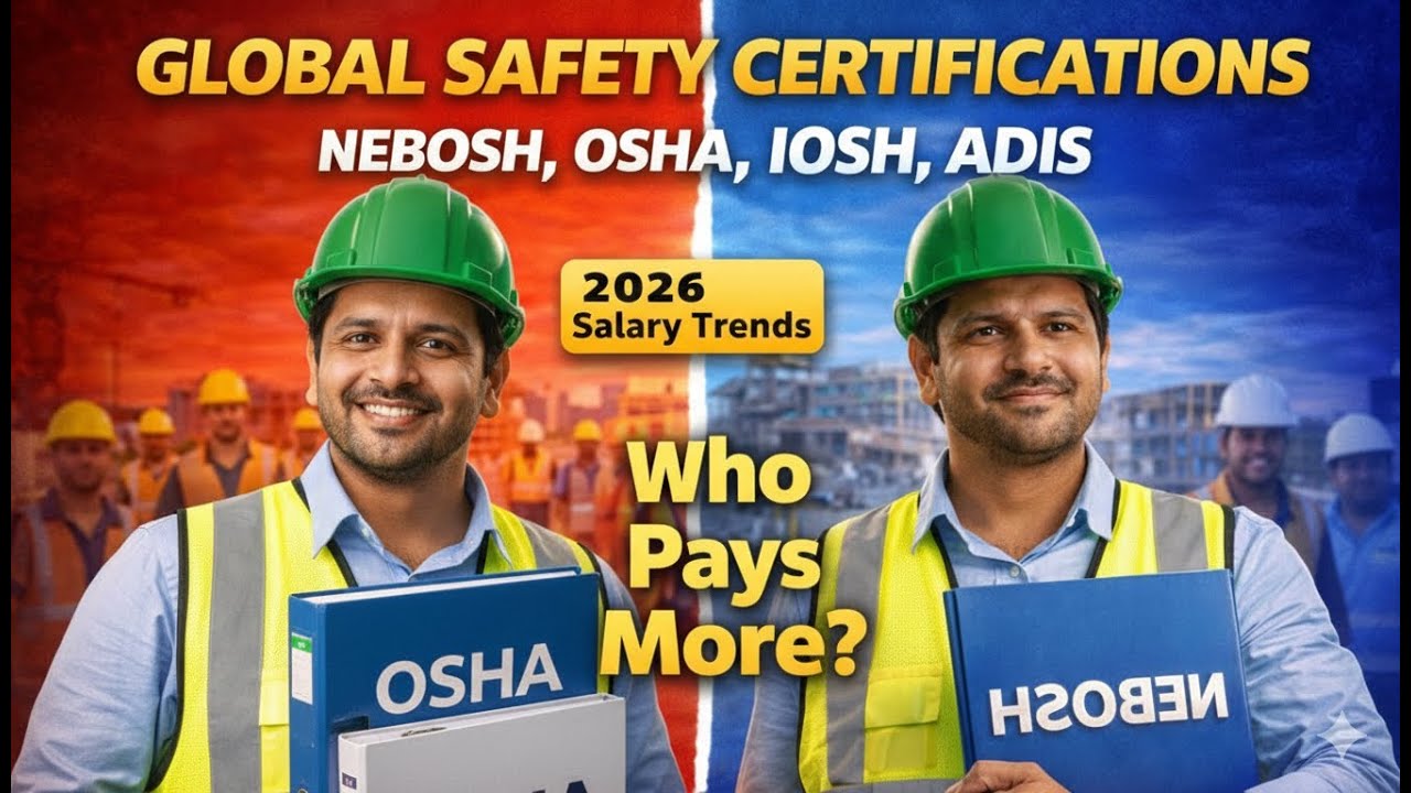 Global Safety Certification NEBOSH, OSHA , IOSH, ADIS and Salary Trends 2026.