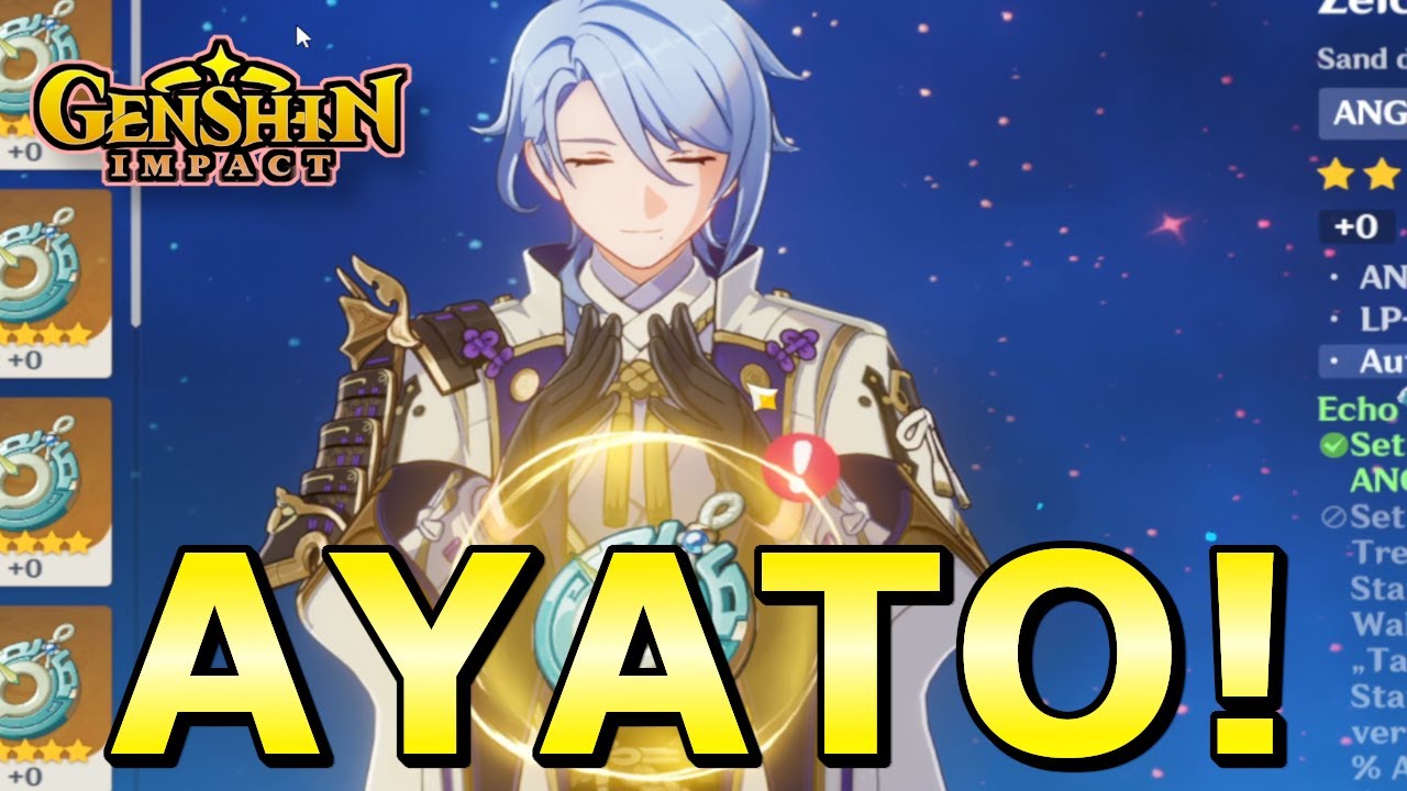 Genshin Impact - Kamisato Ayato Artefakt Upgrades! (Beste Werte)🔥