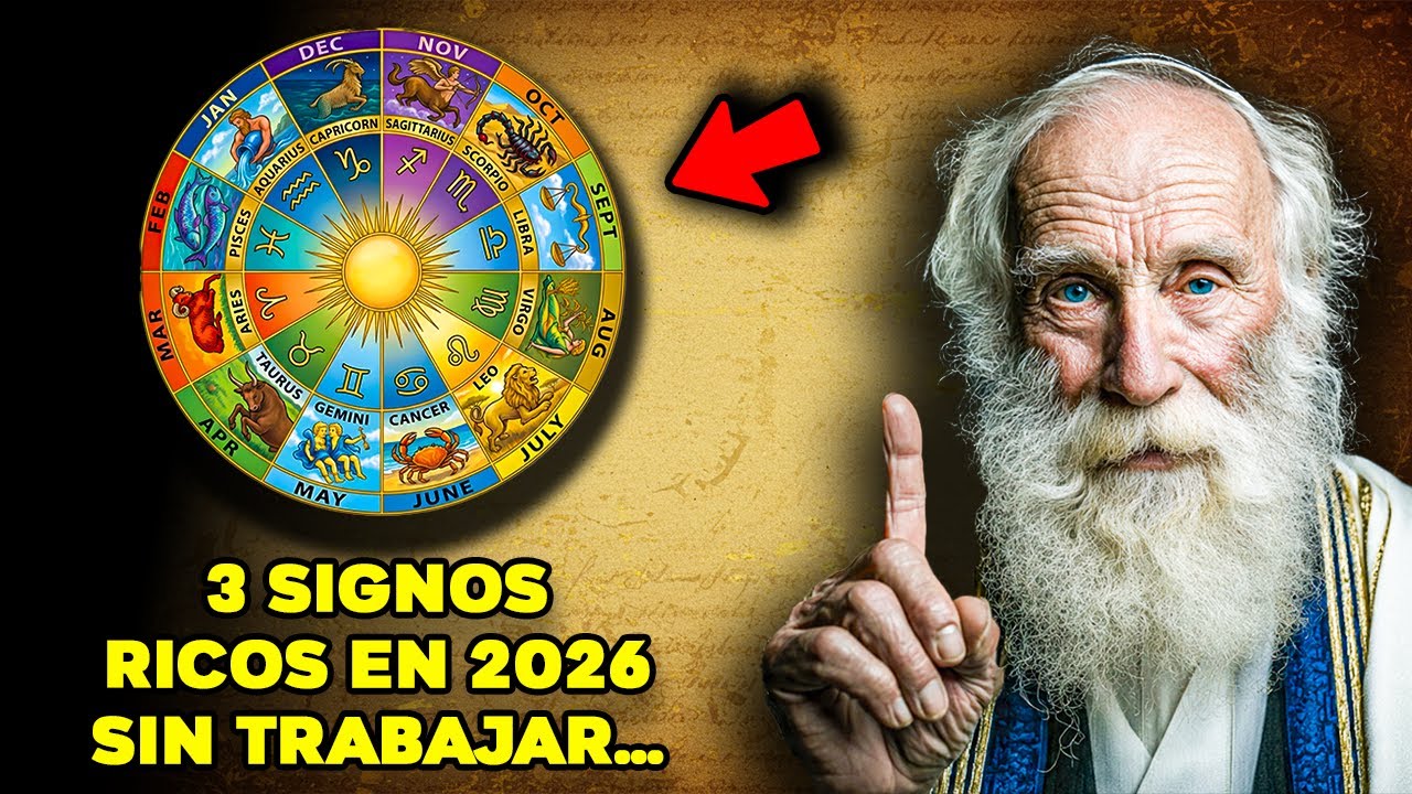 LOS SABIOS JUDÍOS REVELAN: ESTOS 3 SIGNOS SE VOLVERÁN RICOS EN 2026 SIN TRABAJAR…