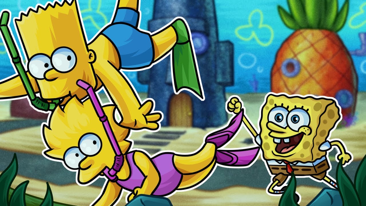 Spongebob hledá Simpsonovi v Moři!