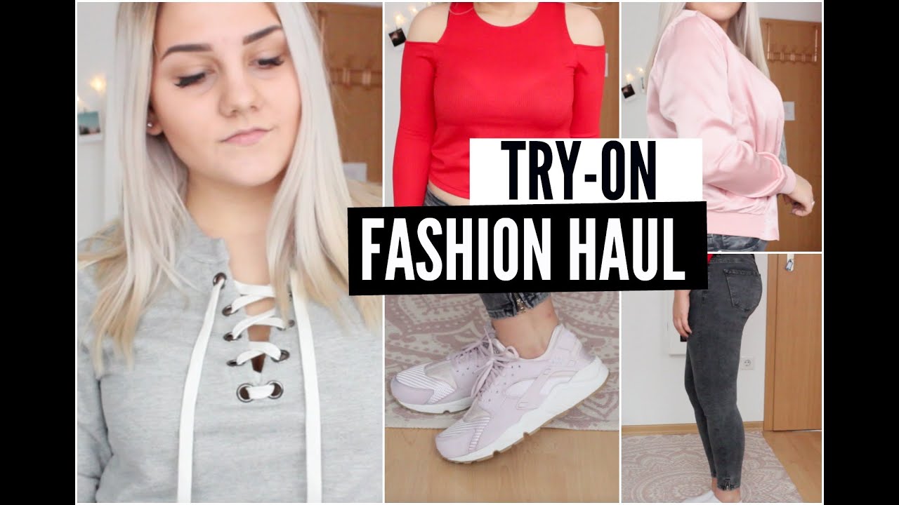 TRY ON FASHION HAUL 2016 - Nike, Zara, H&M, TomTailor, Only &'