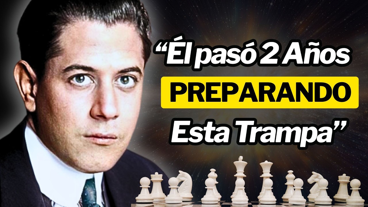 🔥Cómo Capablanca ESCAPÓ 👉 de la Mayor TRAMPA de APERTURAS de la Historia.