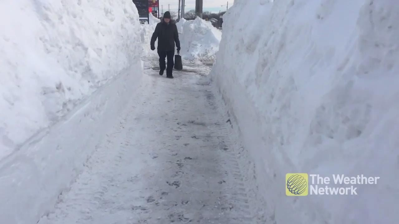See the 'Megabanks' towering over people on Halifax city streets