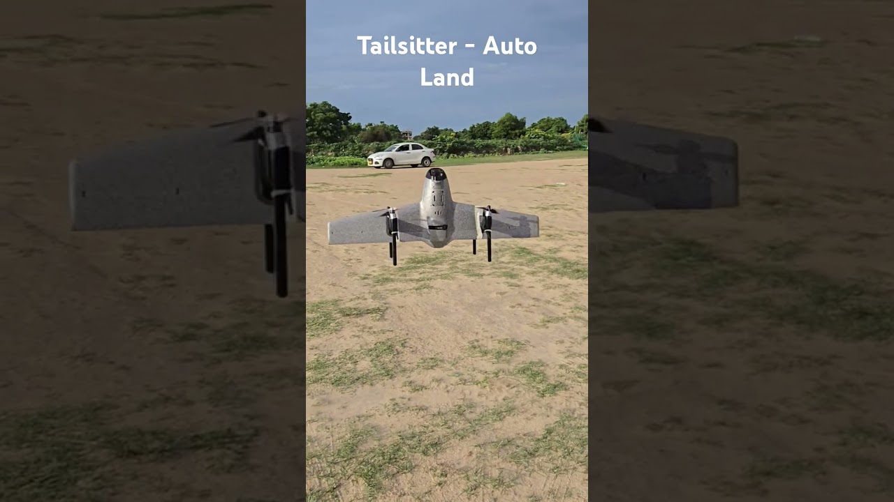 VTOL Tailsitter Auto Land #drone #ardupilot #pixhawk #vtol #arduplane