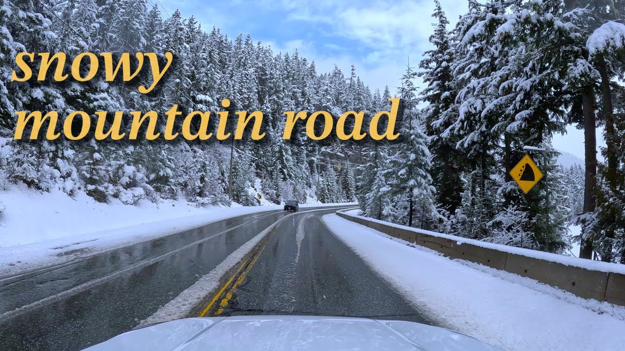 [4K] Driving out of Whistler into the canadian mountains