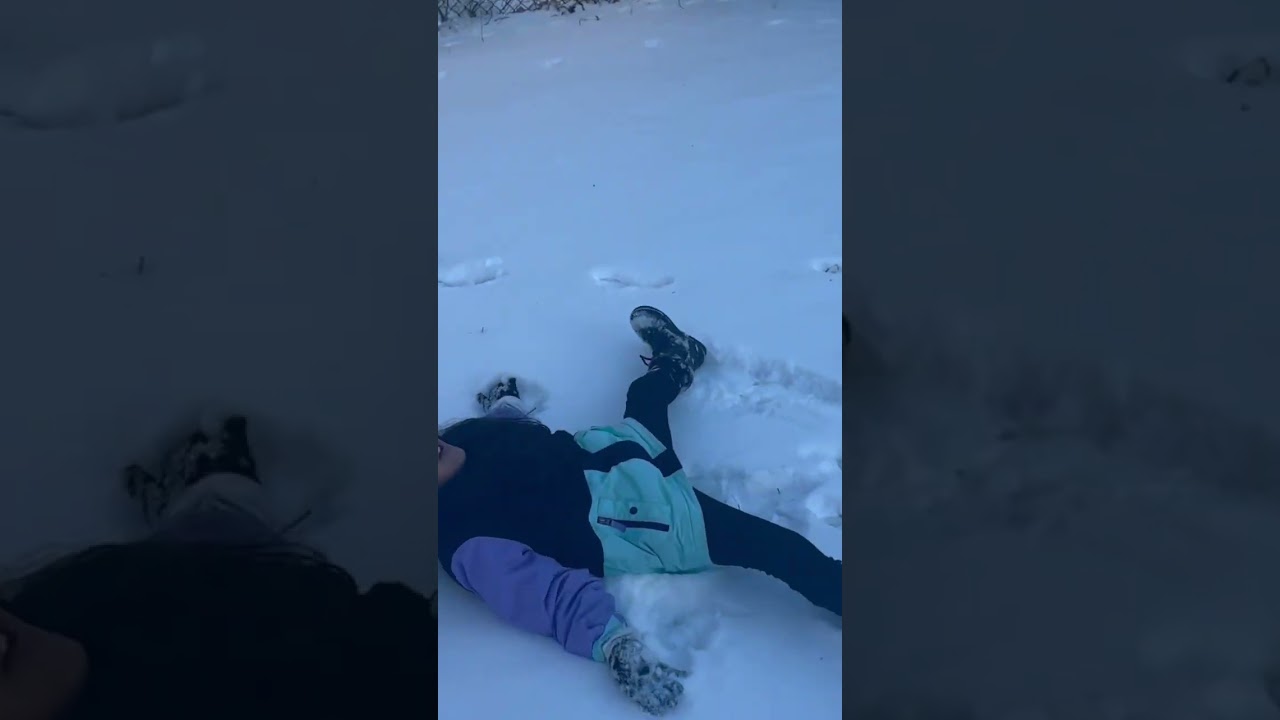 Snow angels 😁 #funinthesnow