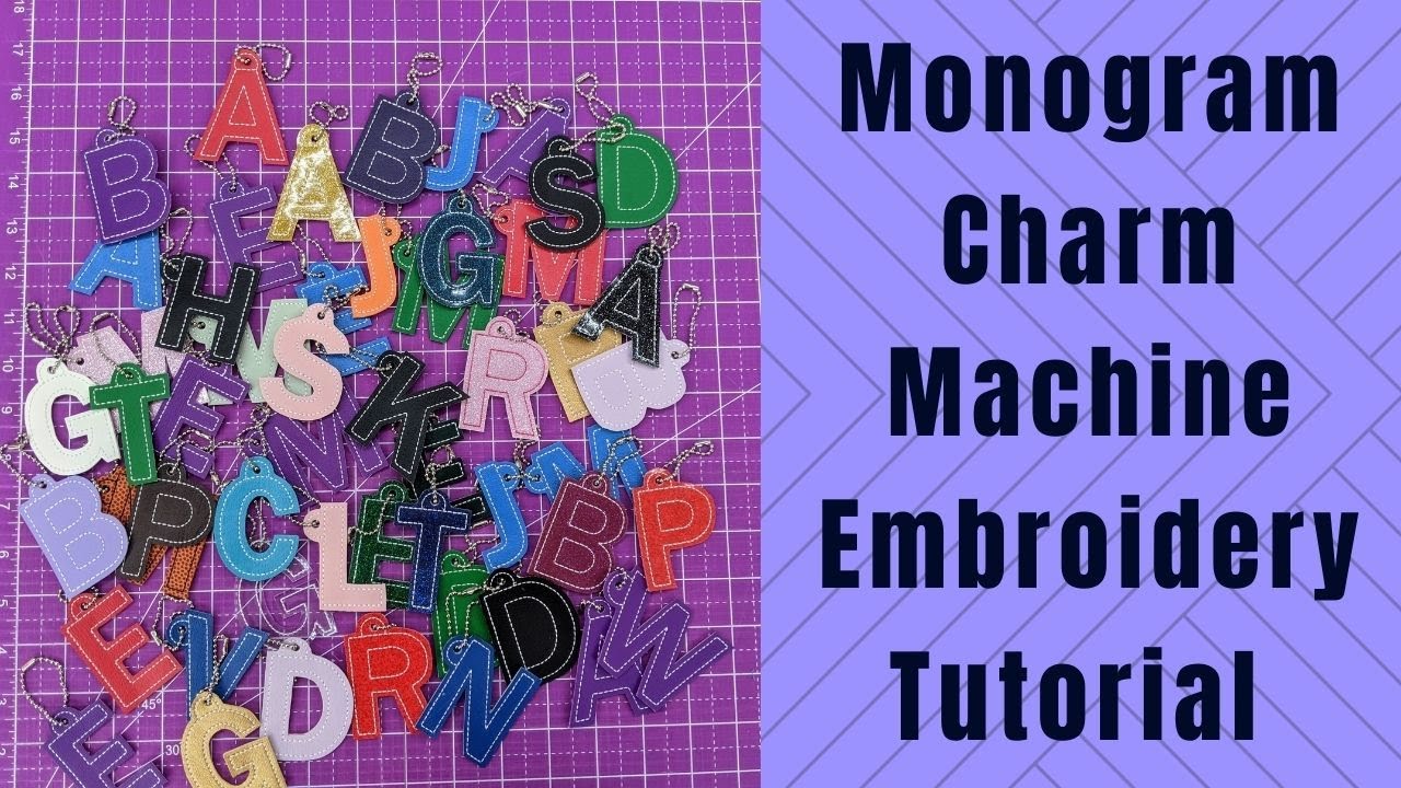How to Make a Monogram Charm Using Any Embroidery Machine ITH | Featuring Parker on the Porch