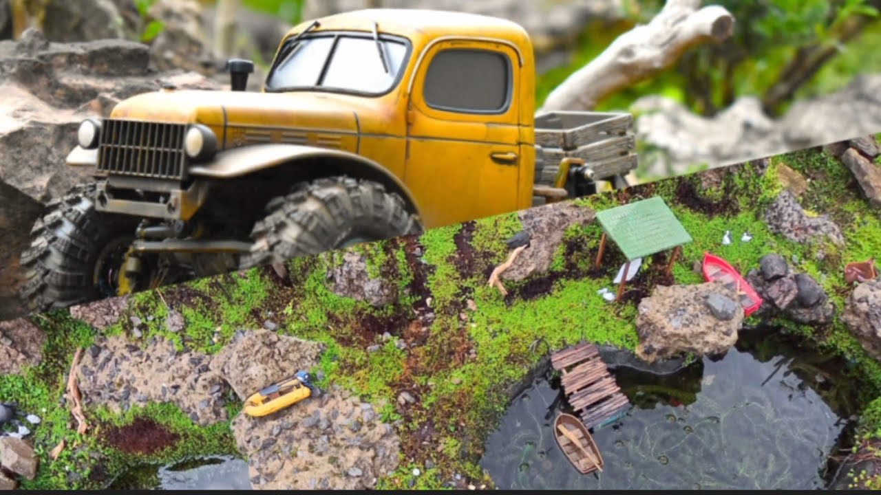 Lumberjack volunteer @Inching.Islands RC home built outdoor diorama scale crawling stop motion Power