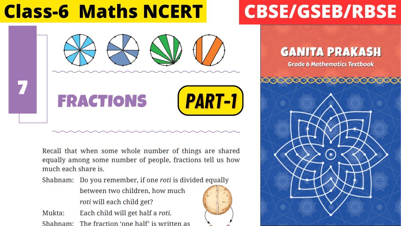 Class 6 Maths Ganita Prakash Chapter 7 Fractions | Part 1