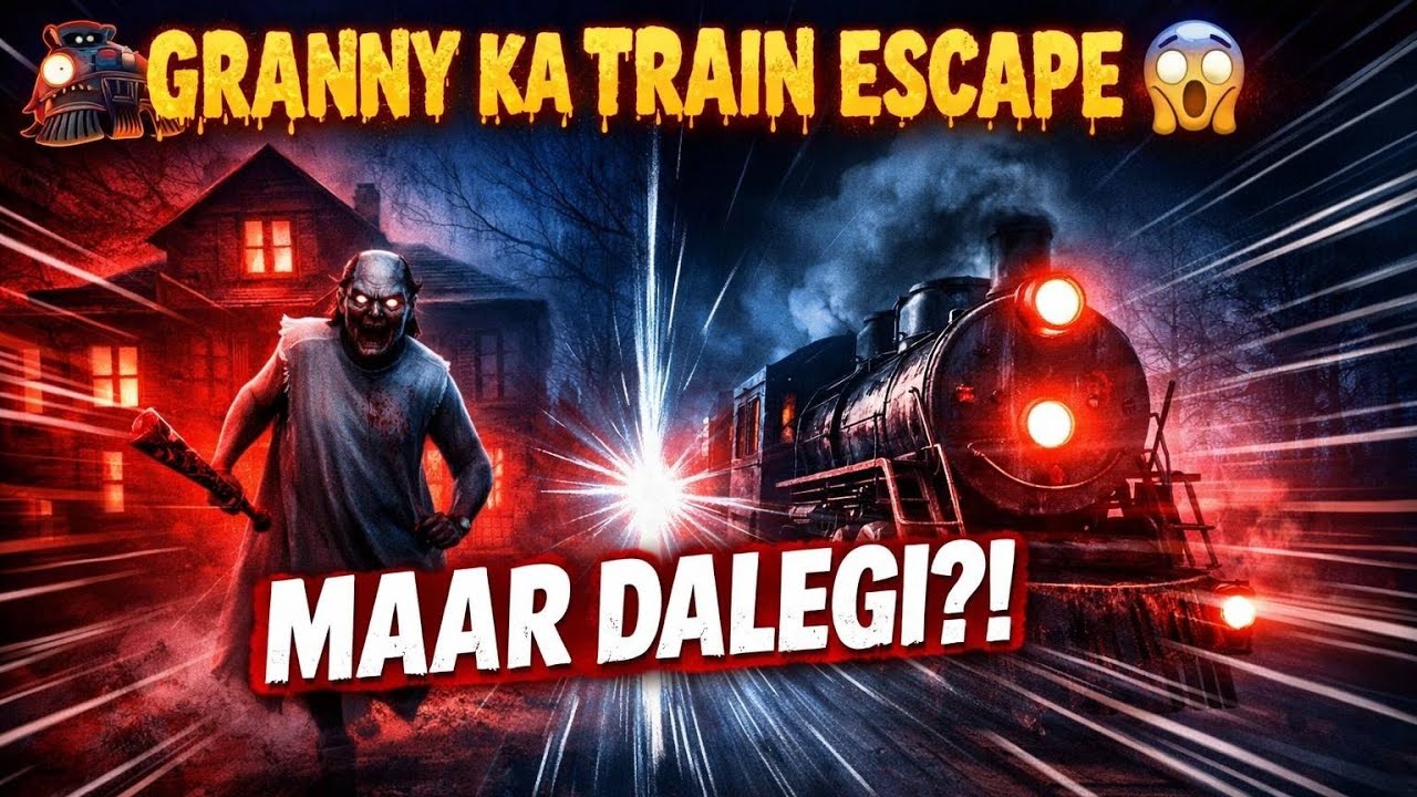 🚂 GRANNY KA TRAIN ESCAPE 😱 MAAR DALEGI?! GRANNY 3 HINDI GAMEPLAY | Techno Gamerz Style 🔥#viral
