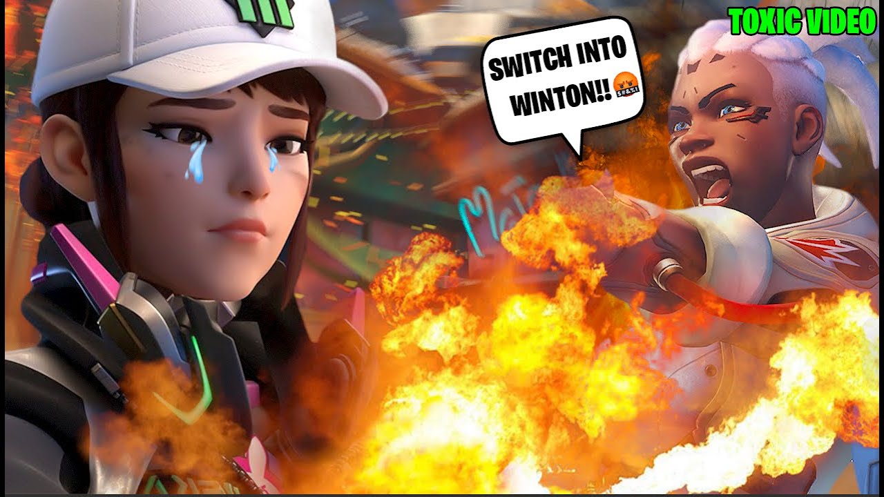 DELUSIONAL DPS PLAYER YELLING AT ME TO PLAY WINTON |OVERWATCH|