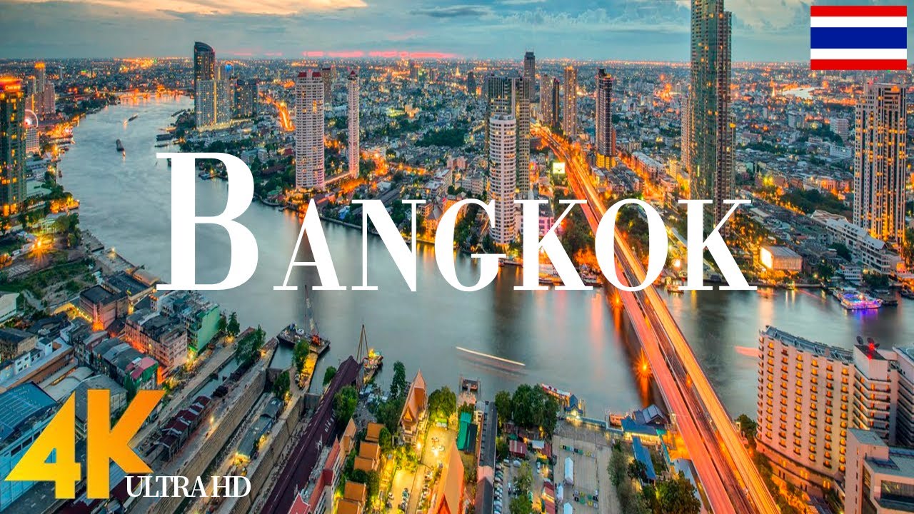 Bangkok 4K drone view • Stunning Footage Aerial View Of Bangkok | Relaxation film with calming music