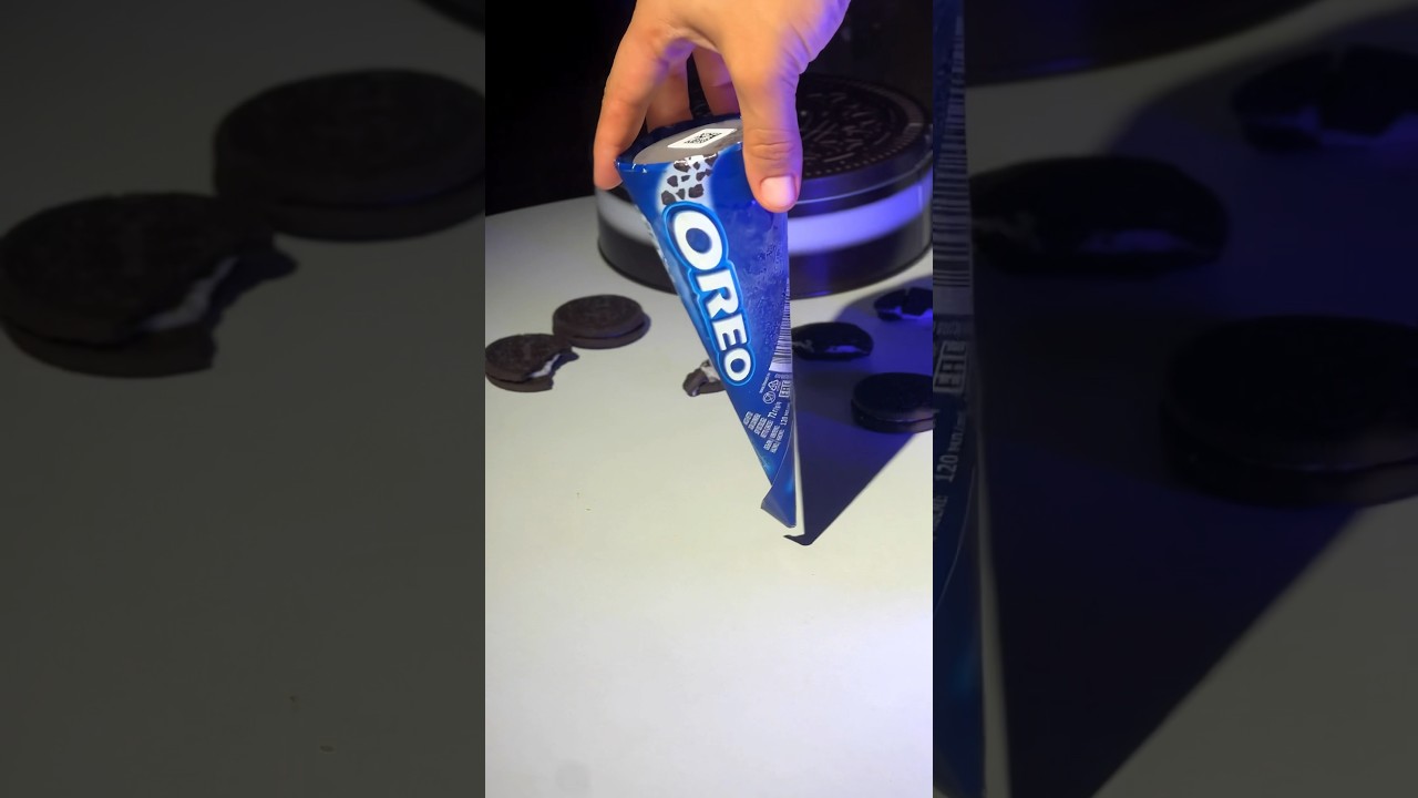 Unpacking OREO ICE CREAM #icecream #cookiesopening #satisfying #unboxing #oreocake