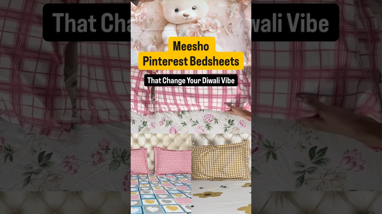 Affordable Meesho Bedsheet Haul | Cute & Trendy Finds for Festive Season ✨🪔