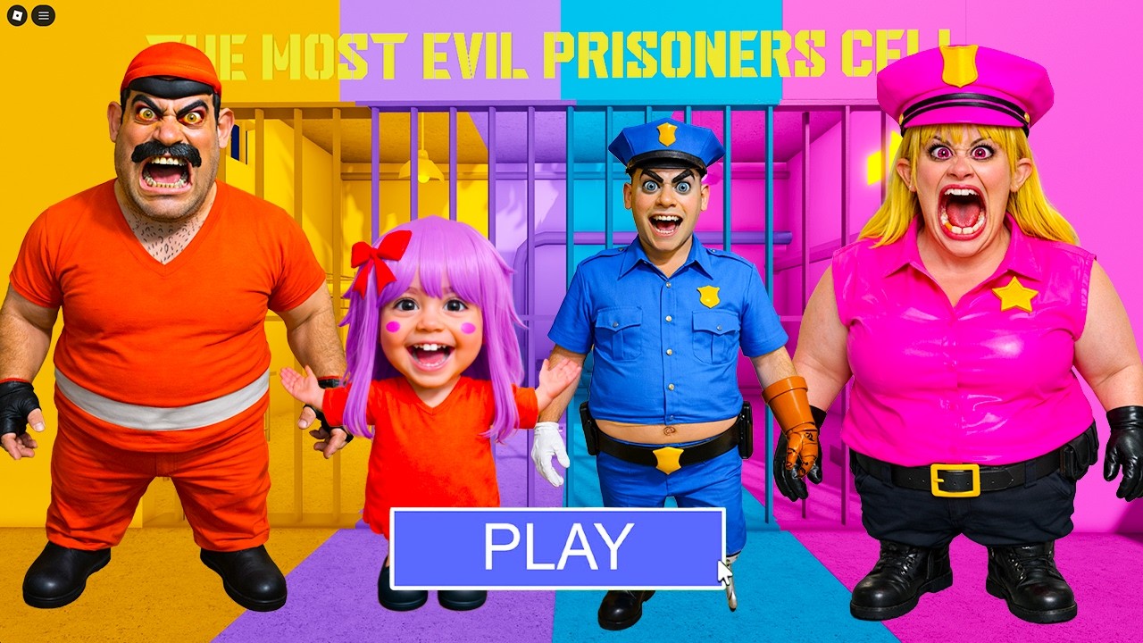 PRISONER BRUNO VS PRISONER BABY POLLY VS POLICE TERRY VS POLICE GIRL IN REAL LIFE? OBBY All Bosses