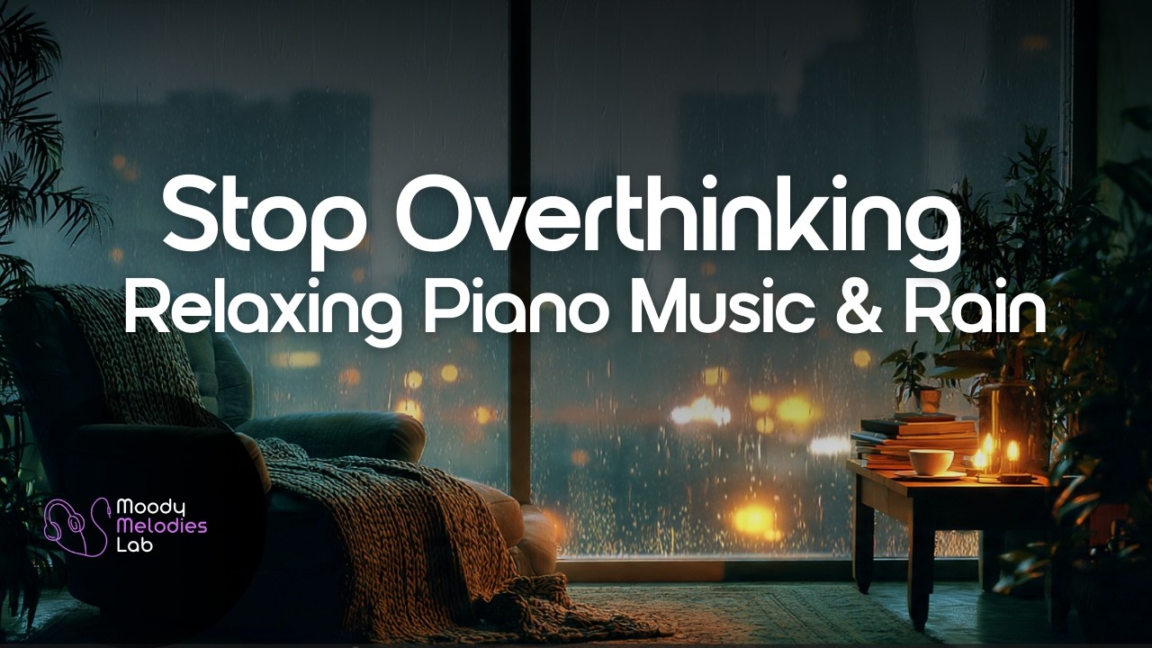 Stop Overthinking & Clear Your Mind 🧠 Relaxing Piano Music & Rain | Calm Mood