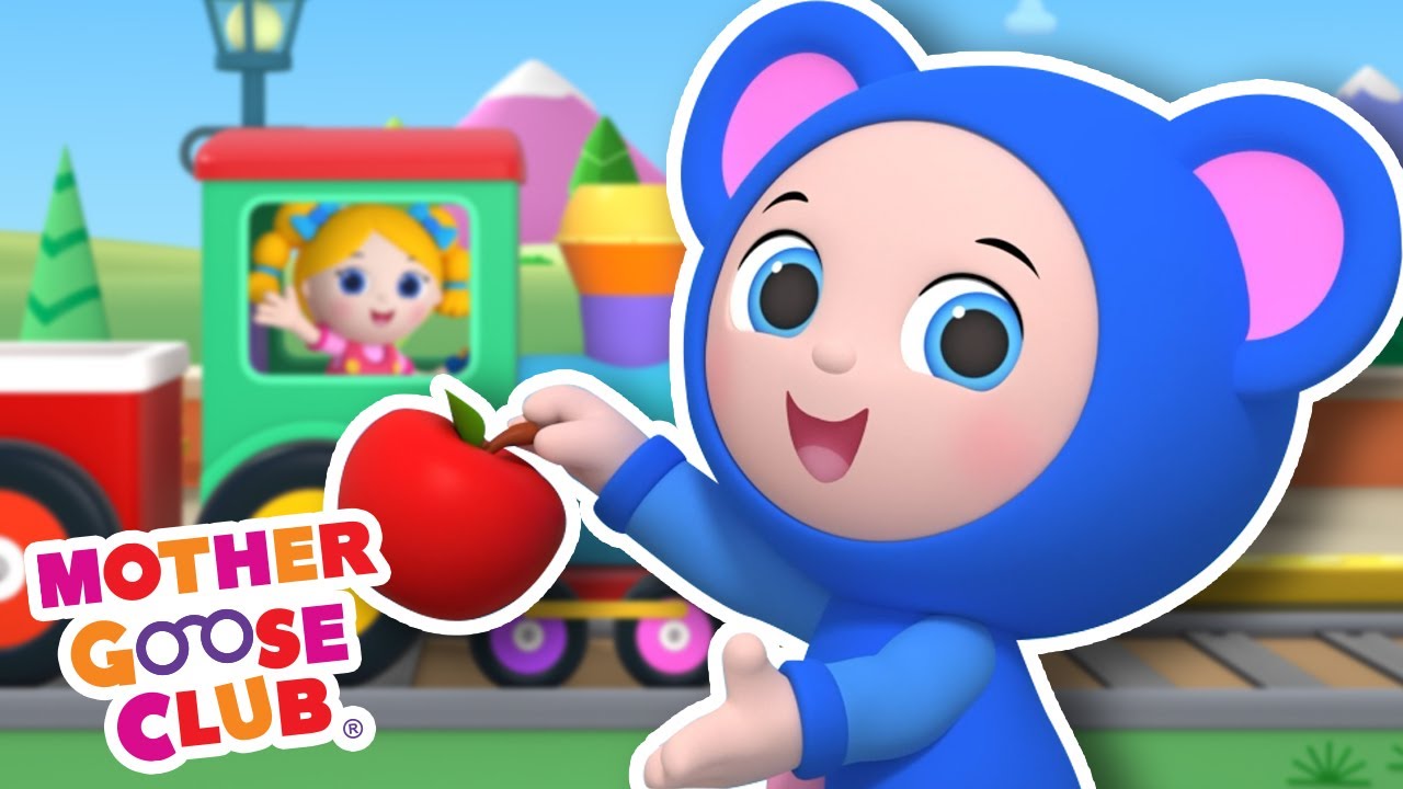Color Train | 🍎 Learn the Colors Song 🐢 | Mother Goose Club Cartoons #NurseryRhymes