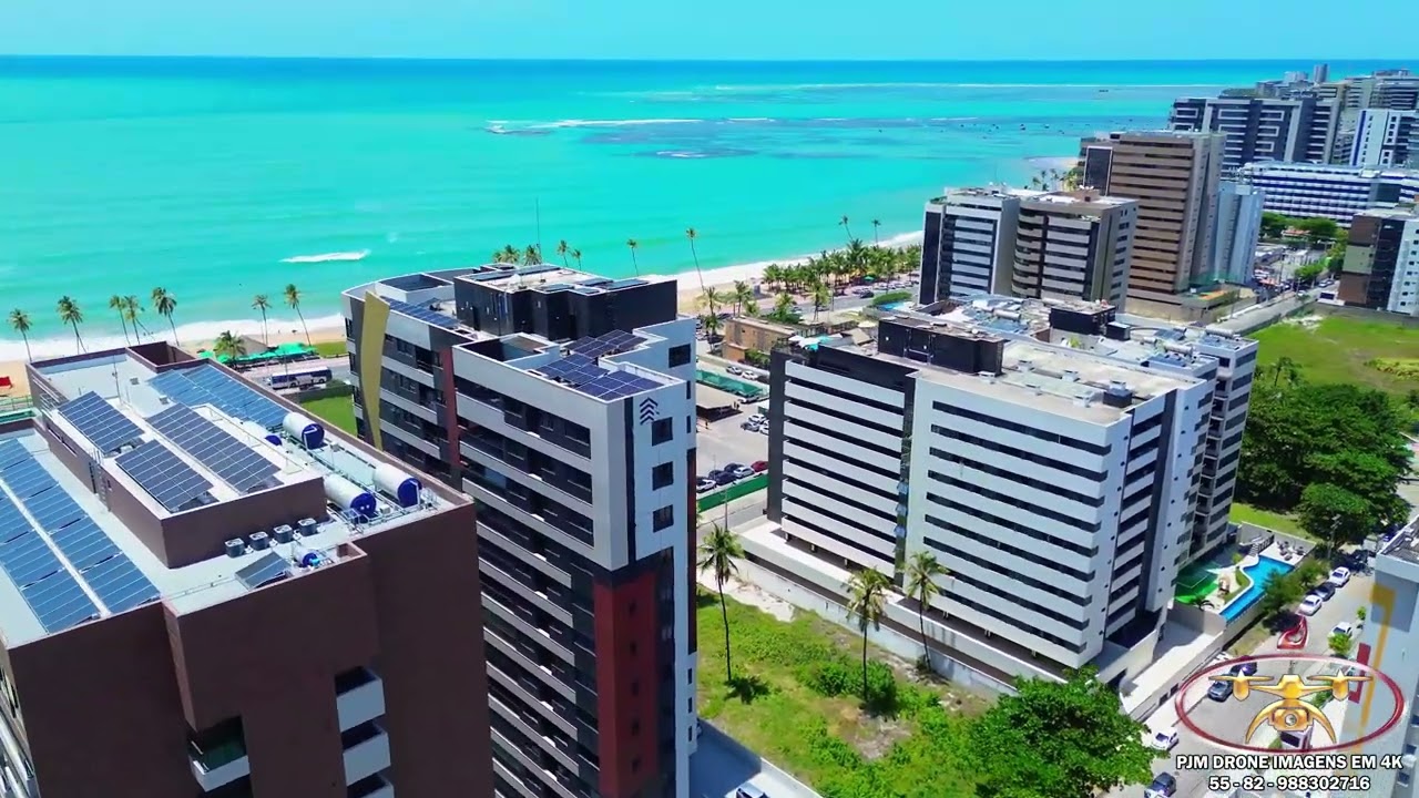 Mirante do Jacintinho, Ponta verde e Jatiuca | Maceió | Alagoas Brasil | visto de cima em 4K