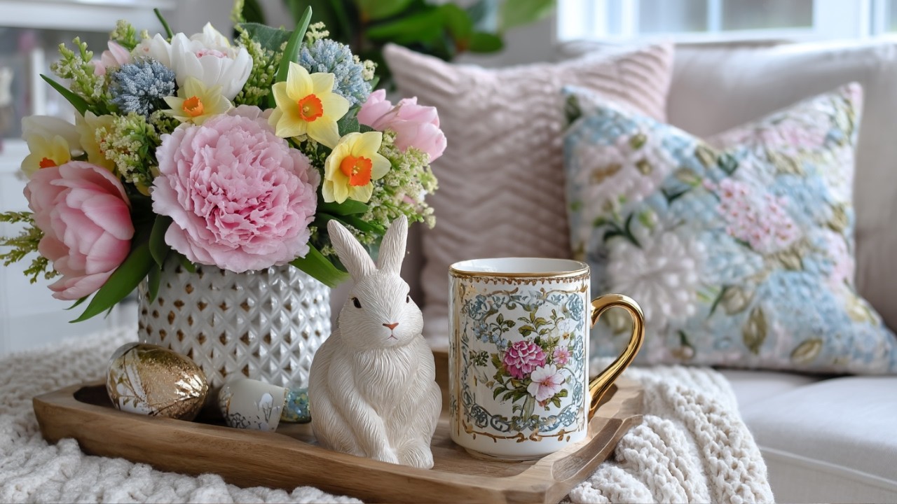 Thrifted Finds: French Country Easter Decor on a Budget