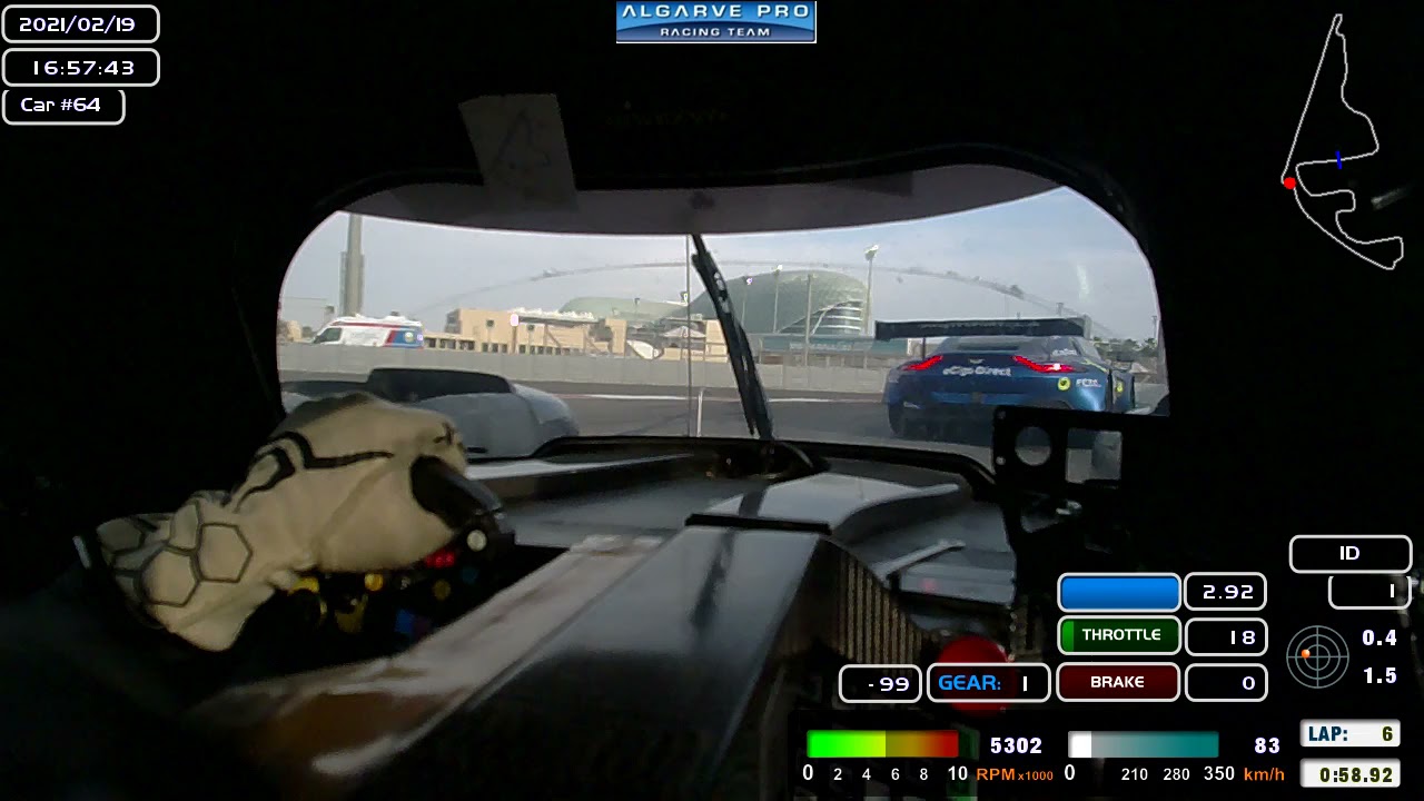 Yas Marina - Abu Dhabi track.  Oreca LMP2 in Asian Le Mans Series