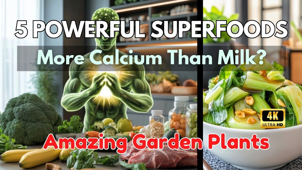 5 Powerful Superfoods with More Calcium Than Milk – Plant Once Harvest Fast & Naturally at Home