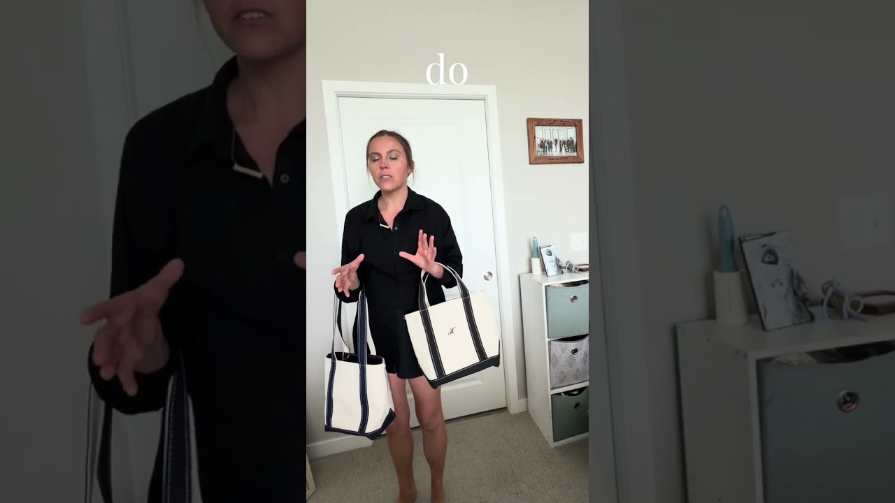 LL Bean Tote Collection & Size Comparison