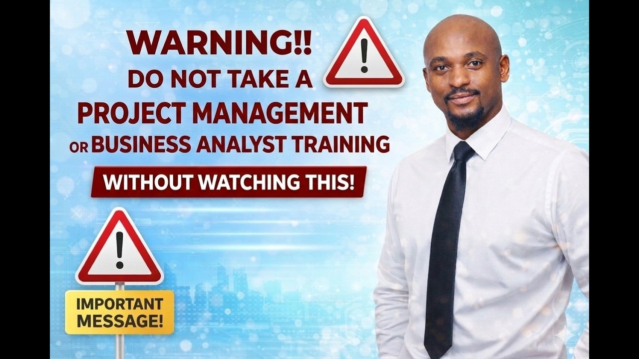 Do NOT Take a Project Management or Business Analysis Role Until You Watch This!