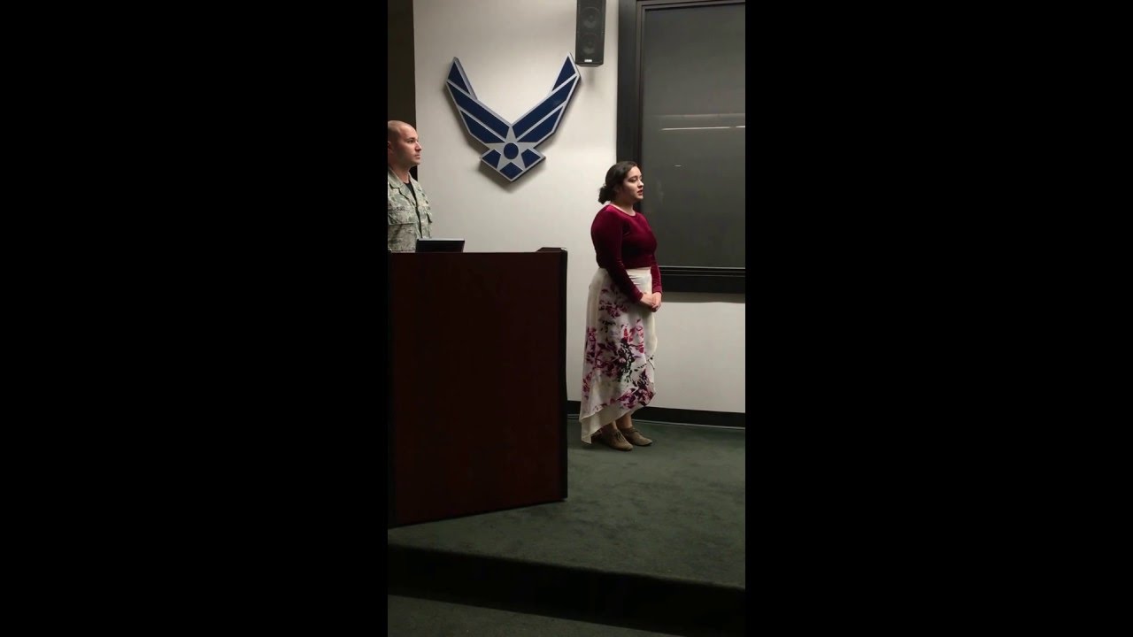 Kelty Lonergan National Anthem @ McGuire Air Force Base