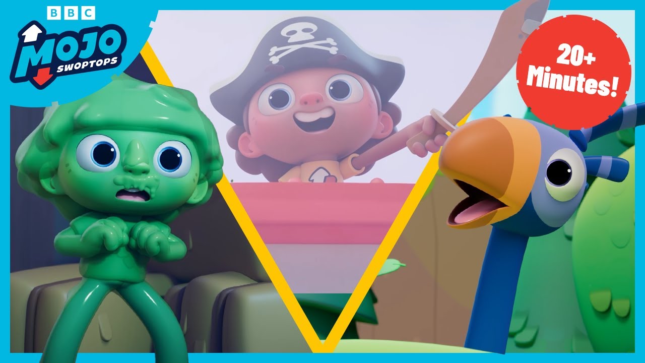 Aliens, Pirates and Chickens! 👽🐔 | Fun Truck Cartoon COMPILATION | Mojo Swoptops