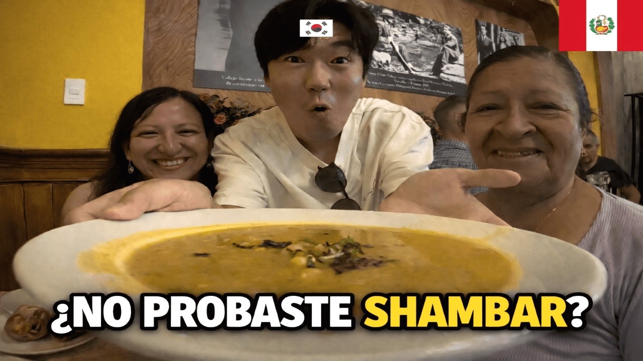 Coreano probando SHAMBAR por primera vez!! 🇵🇪
